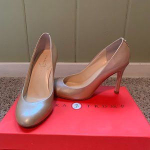 Ivanka Trump Neutral Patent Leather Pumps